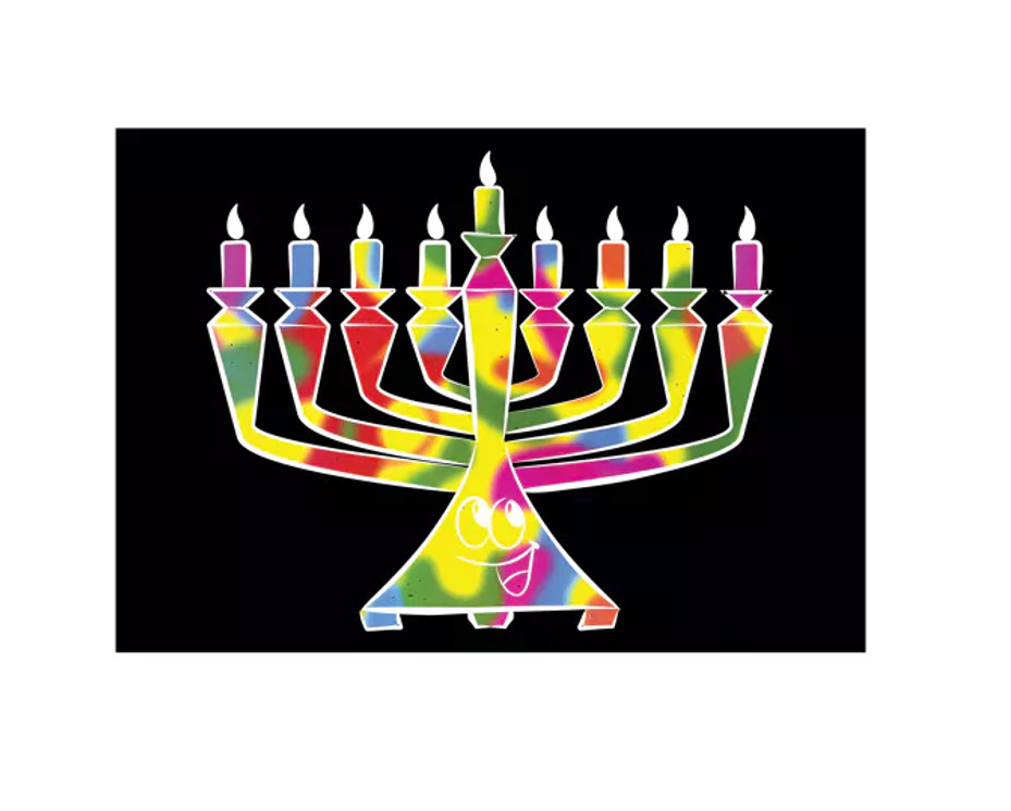 Menorah Scratch Art - 10 PK