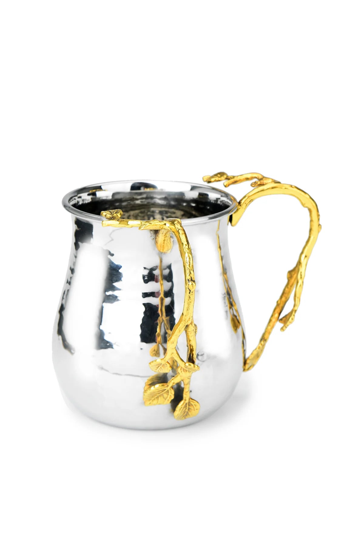 6" Wash Cup w Leaf Design