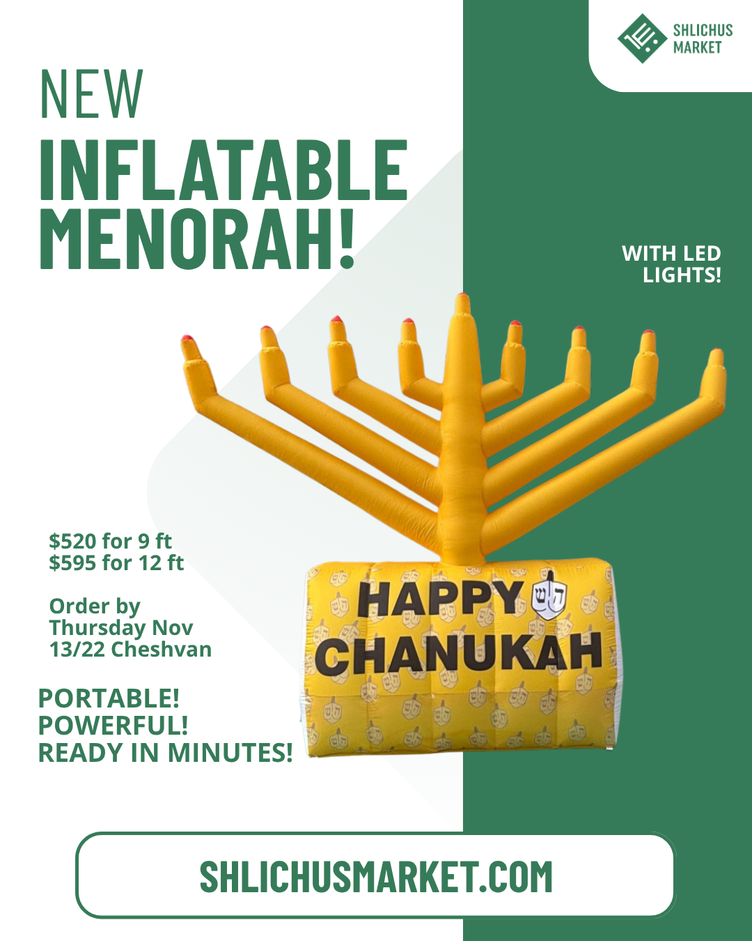 Inflatable Menorah!