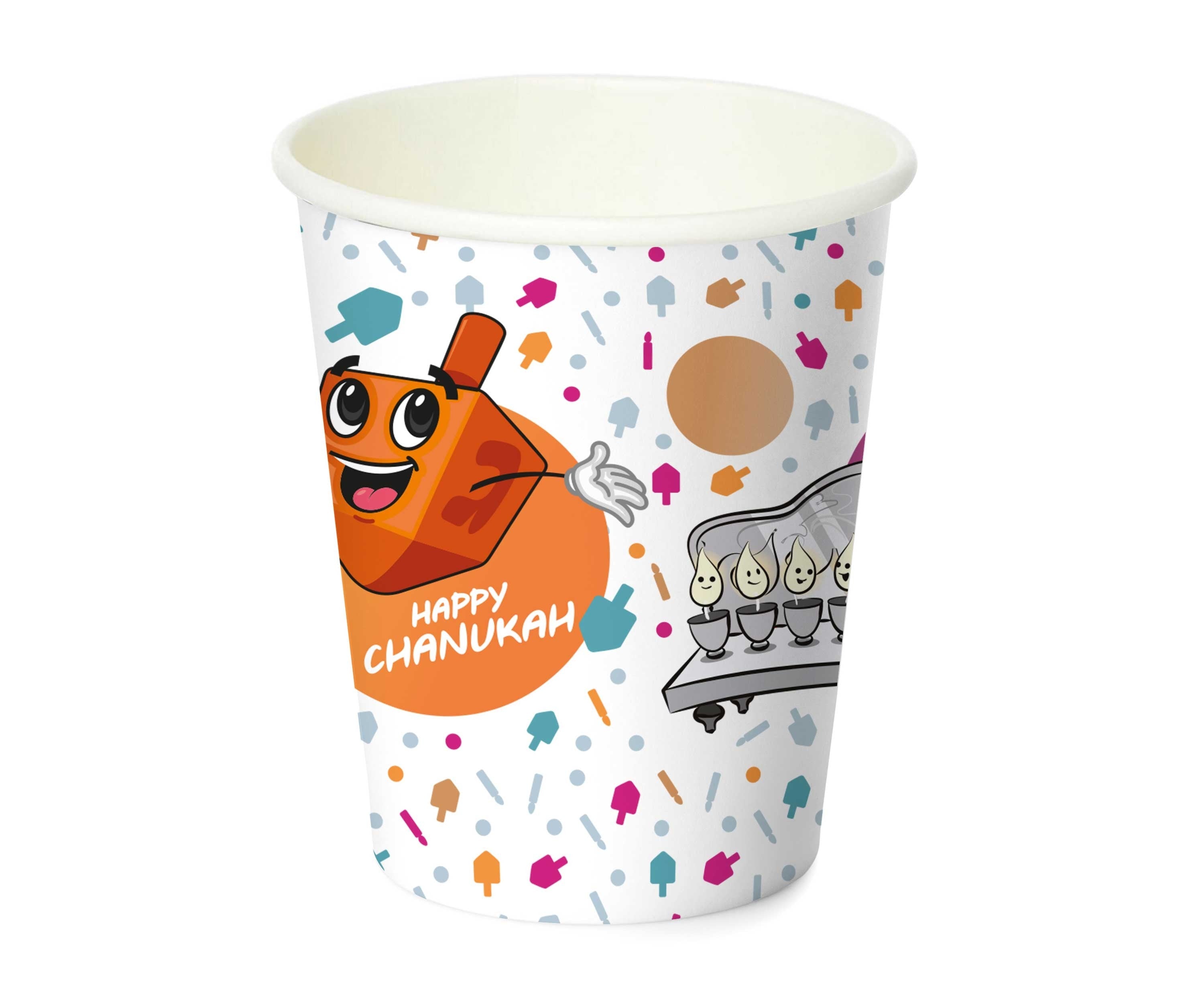 Chanukah Paper Goods - Design #5 Yiddish