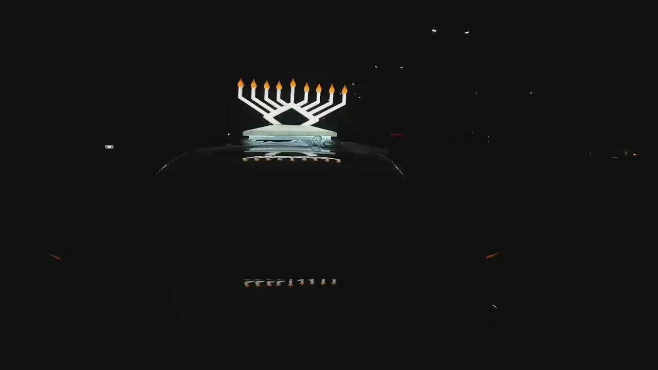 Load video: Car Menorah 2.0
