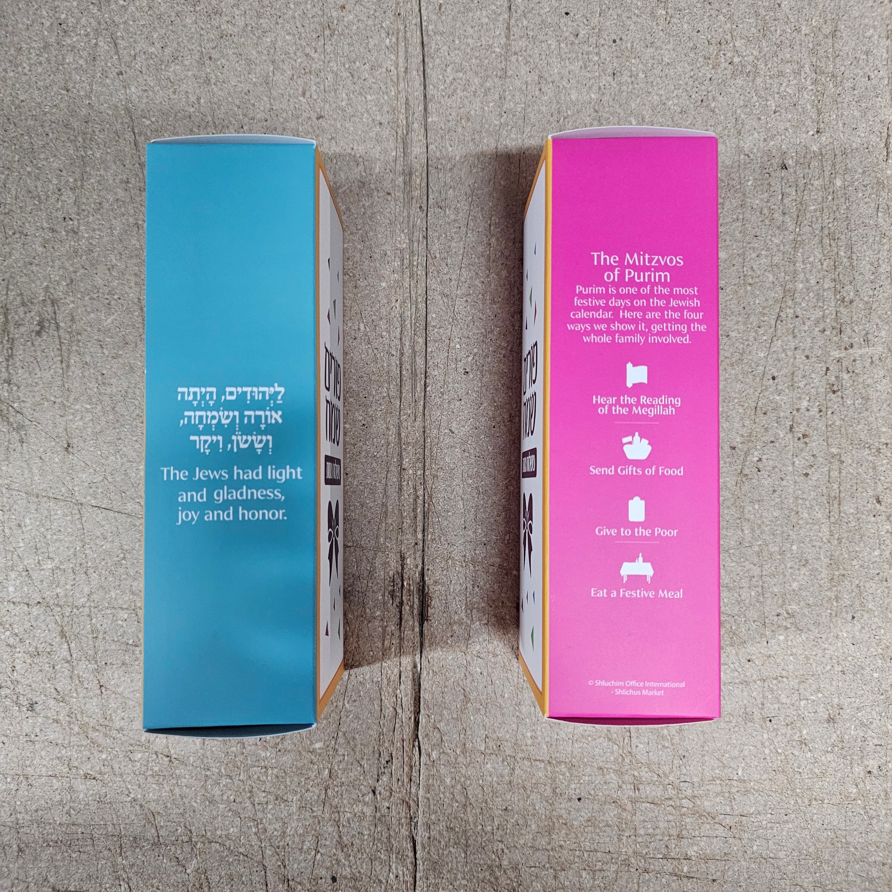 Fun Filled Mishloach Manos Box COLORFULL - EMPTY