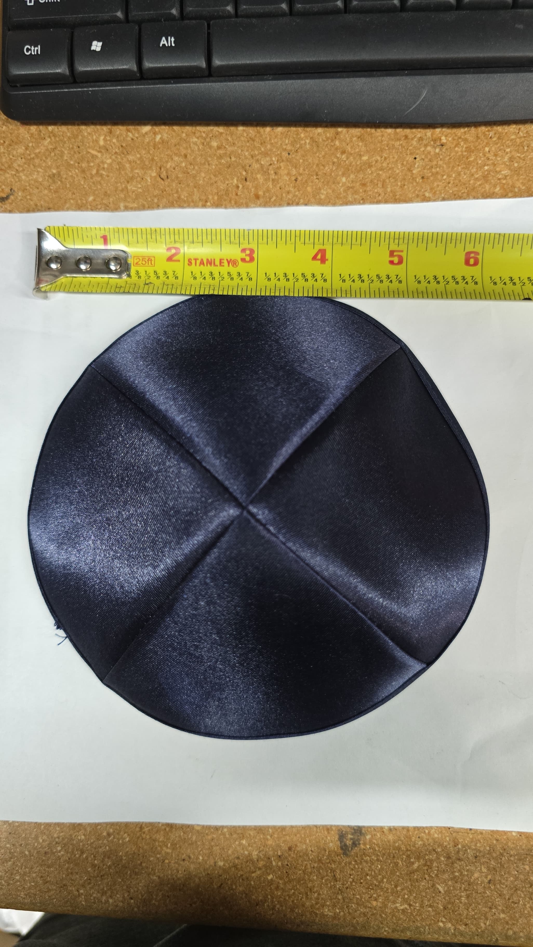 Plain Satin Kipa