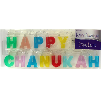 Happy Chanukah LED String Lights