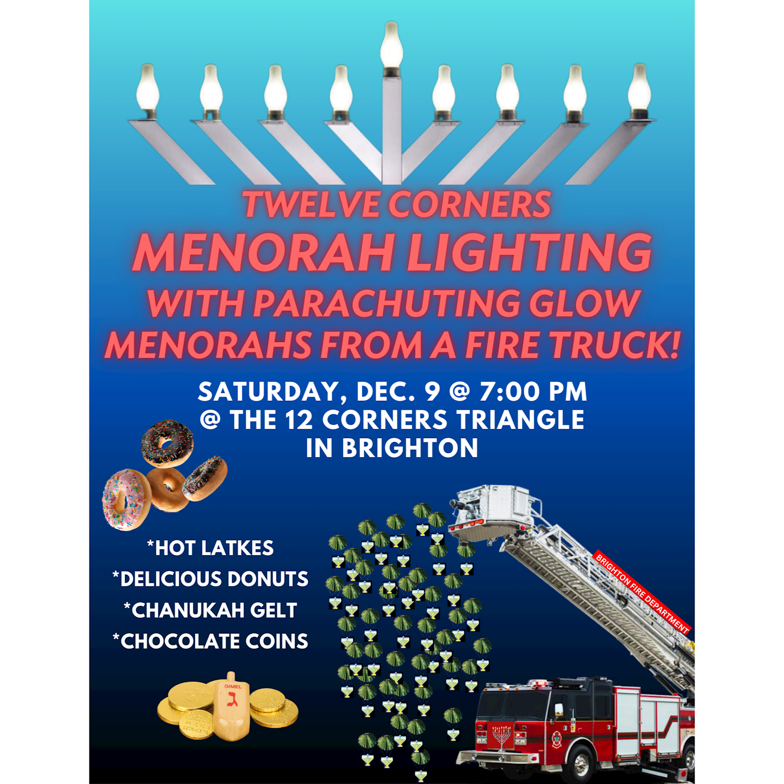 Chanukah - Menorah Lighting #8 - Flyer