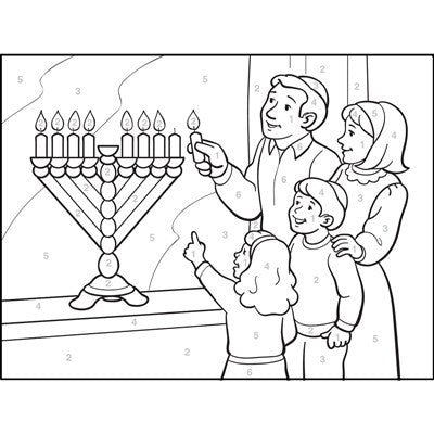 Paint By Number - Menorah