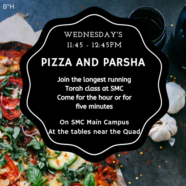 Chumash - Pizza & Parsha #1 - Social Media