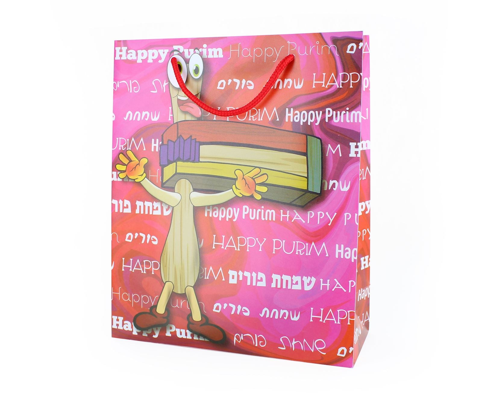 Purim UPVC Gift Bag - Gragger 12PK