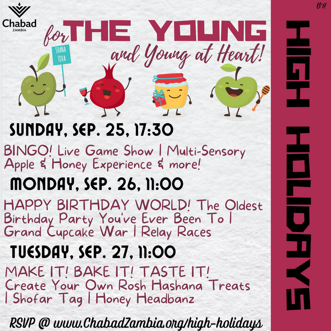 High Holidays - Event Schedule #2 - Social Media