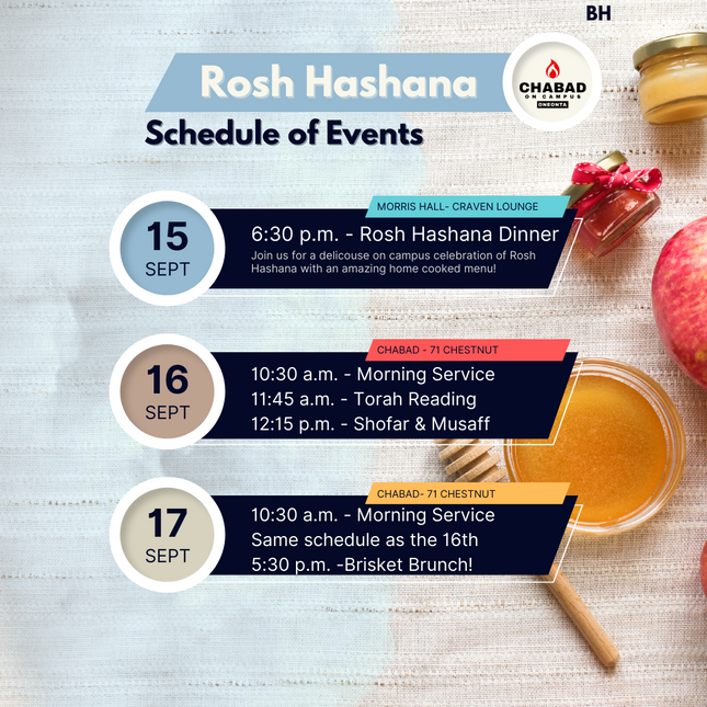High Holidays - Event Schedule #3 - Social Media