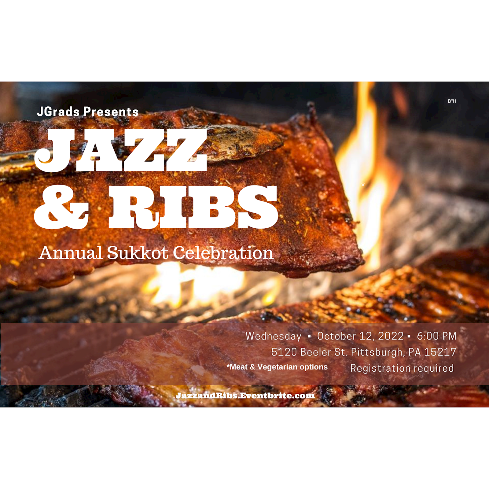 Sukkos - Jazz & Ribs #1 - Flyer