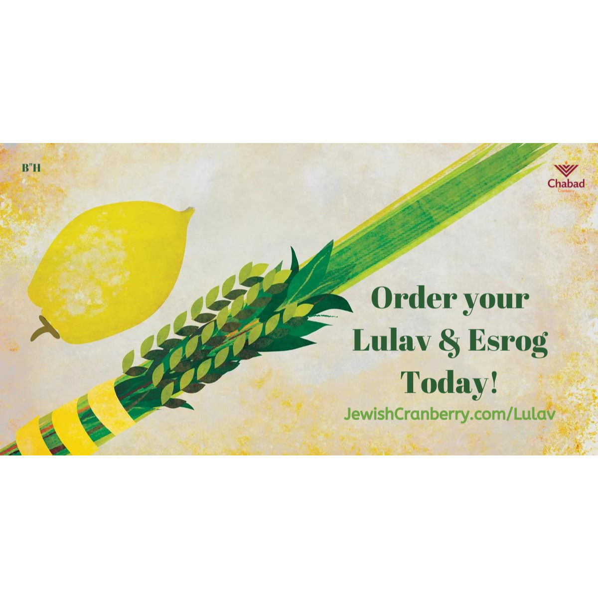 Sukkos - Lulav & Esrog #3 - Banner