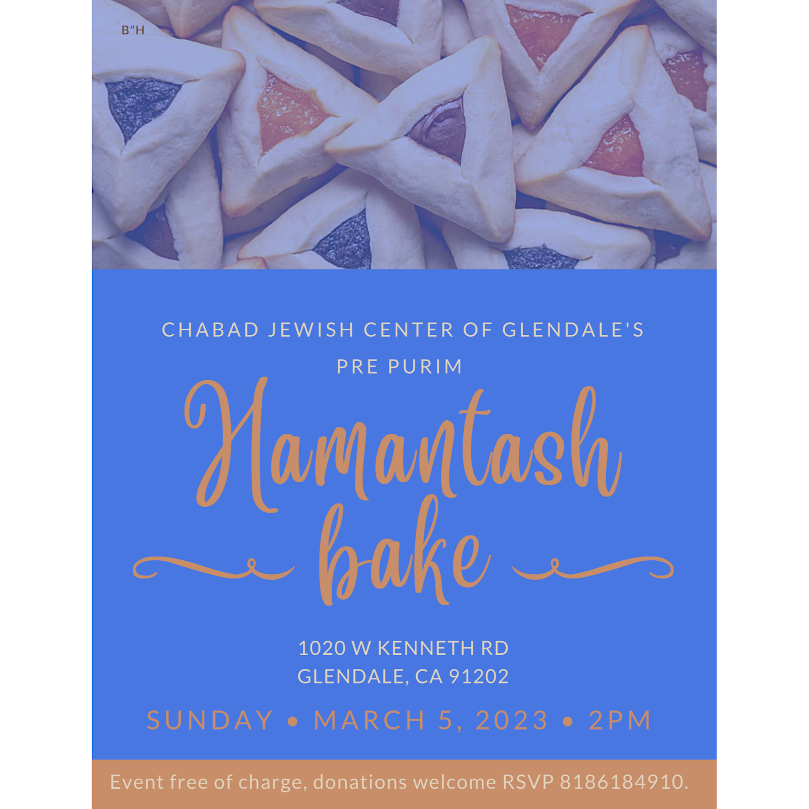 Purim - Hamentash Bake #9 - Flyer