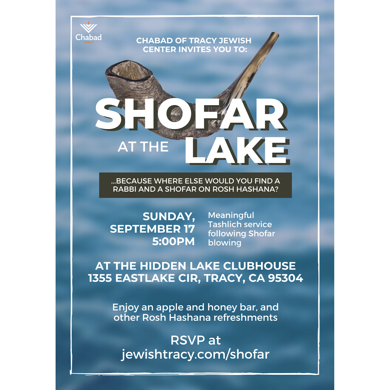 Rosh Hashana - Shofar at the Lake #1 - Flyer