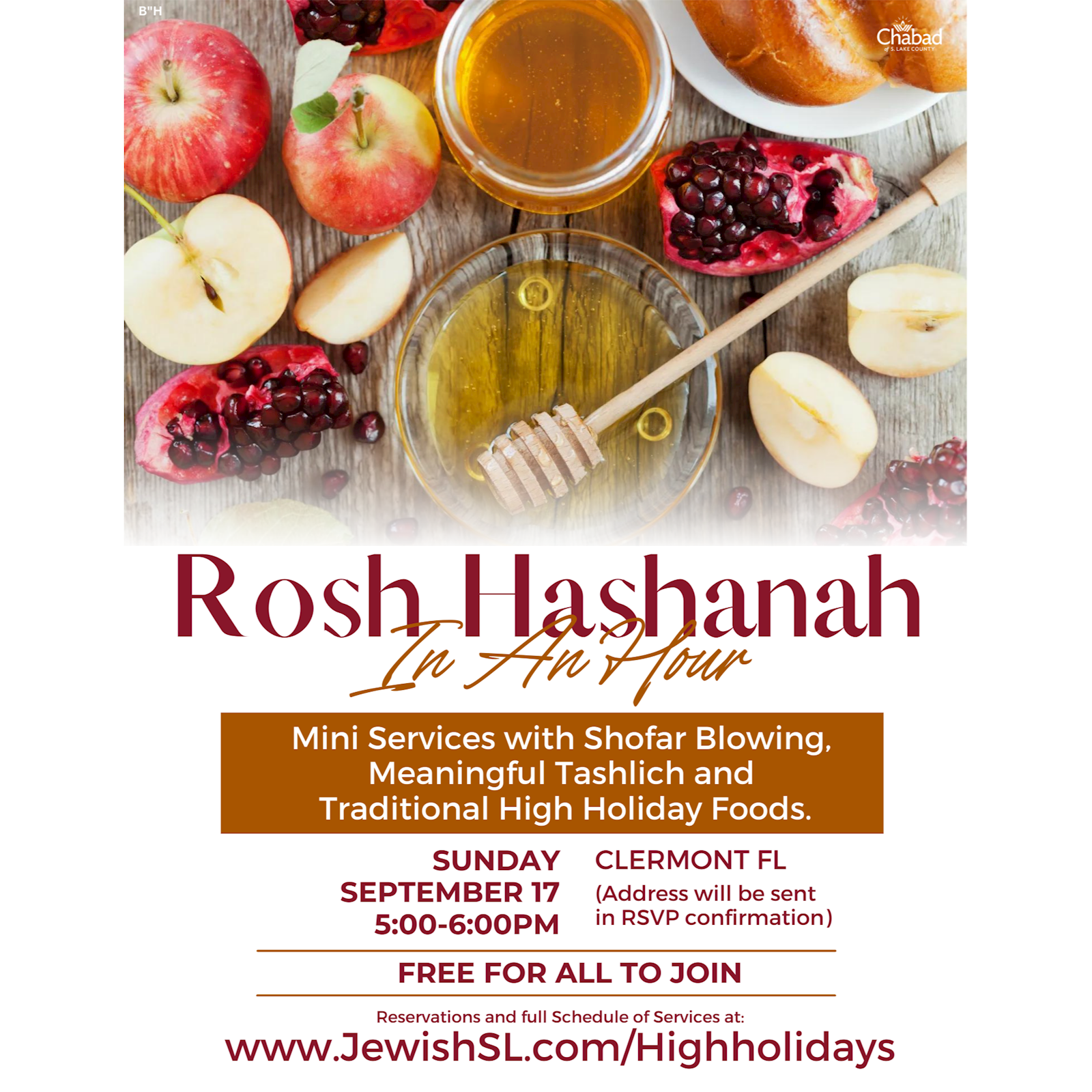Rosh Hashana - Childrens Program #3 - Flyer
