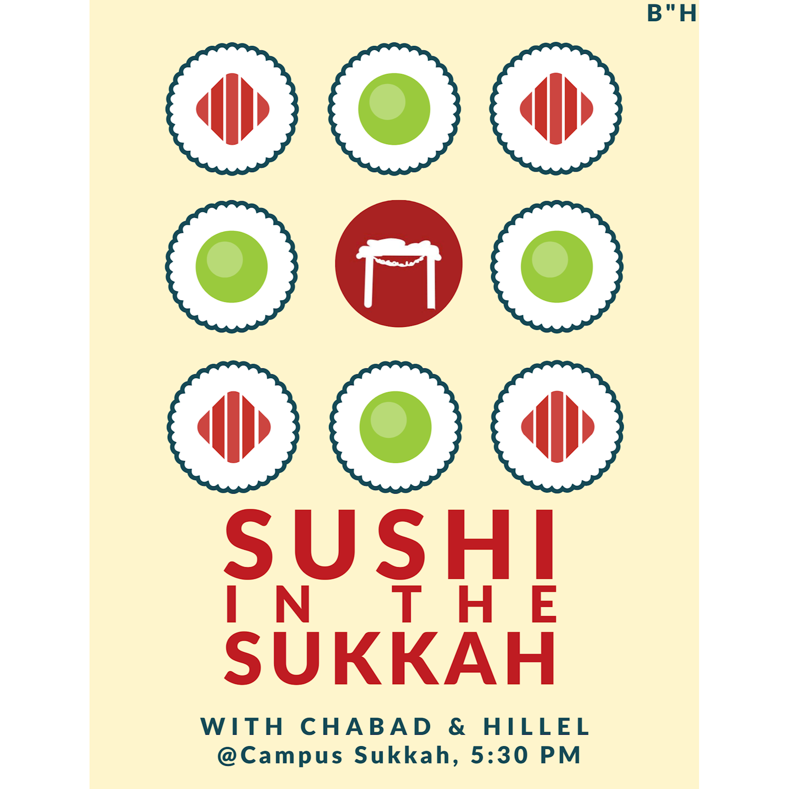 Sukkos - Sushi in the Sukkah #1 - Flyer
