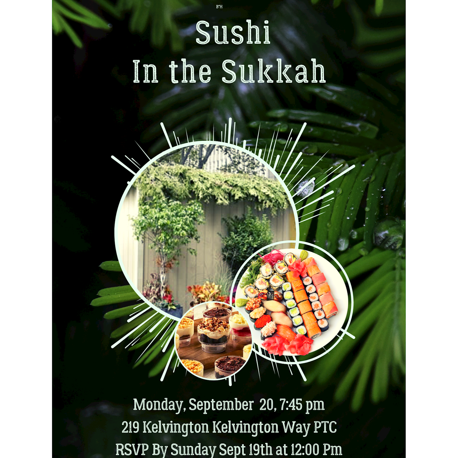 Sukkos - Sushi in the Sukkah #2 - Flyer