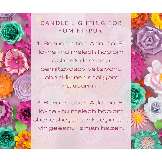 Yom Kippur - Blessings #1 - Social Media