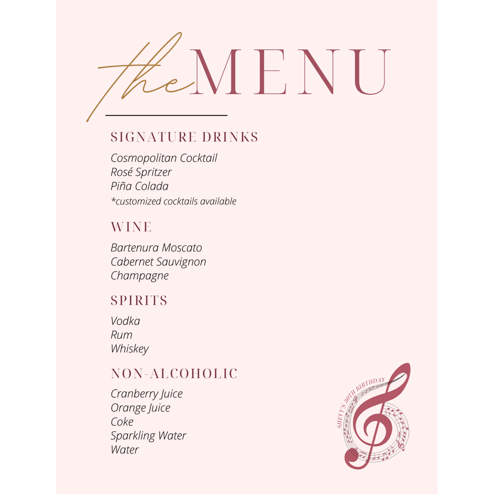 Menu - Bar Menu #1 - Flyer