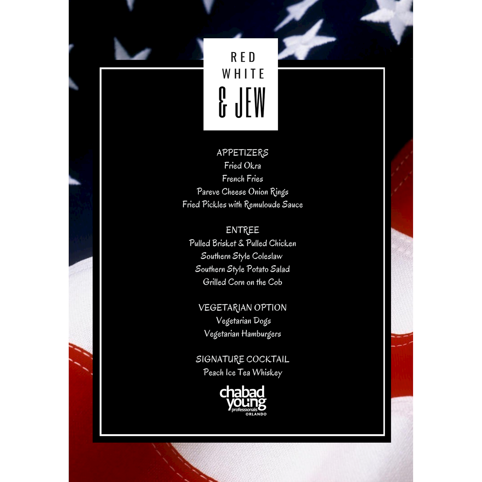 Shabbos - Menu #1 - Flyer