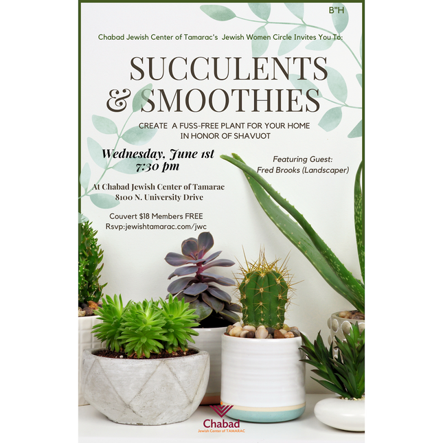 Women's Group - Succulents & Smoothies #1 - Flyer