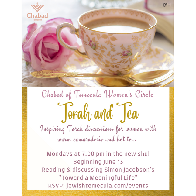 Women's Group - Torah & Tea #1 - Flyer