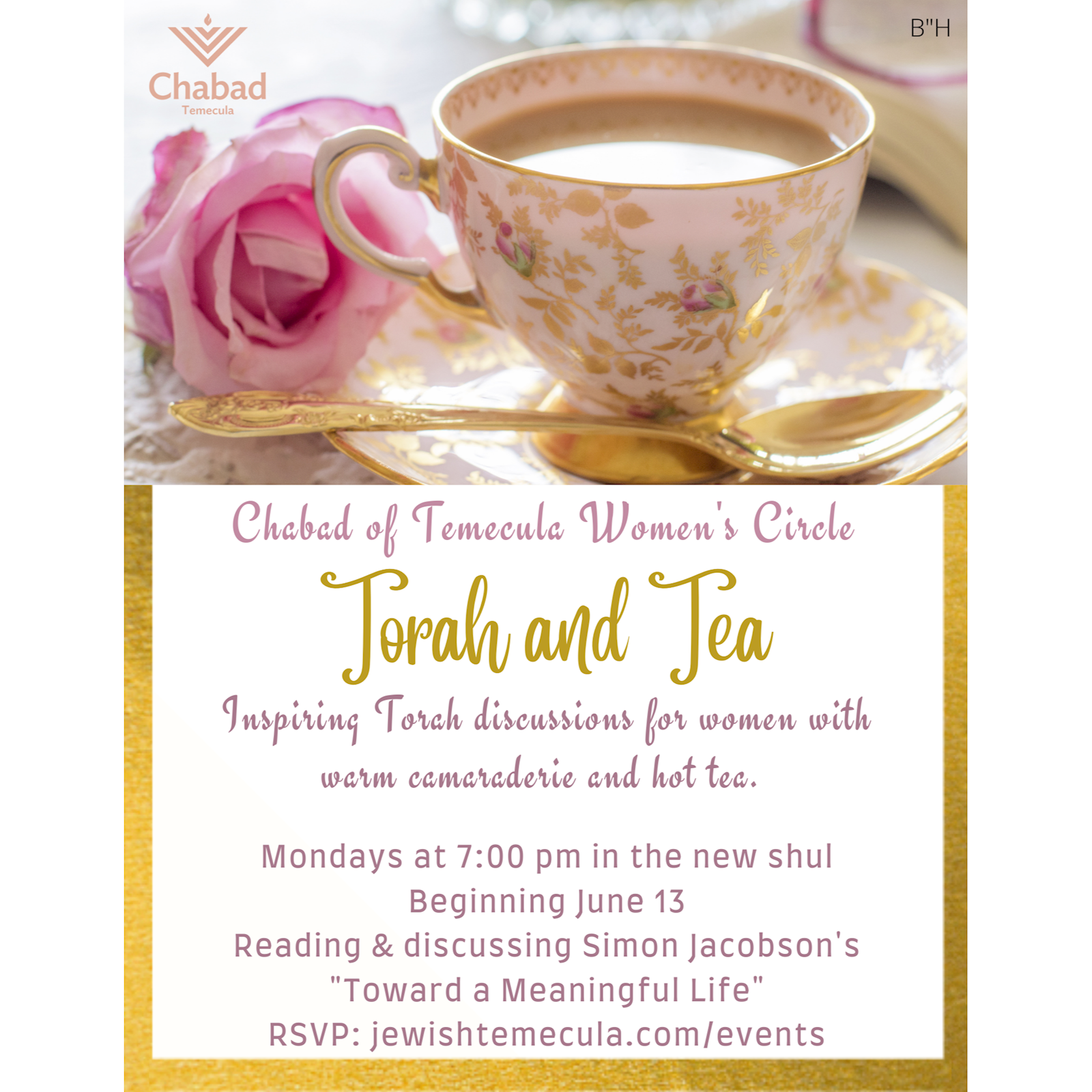 Women's Group - Torah & Tea #1 - Flyer