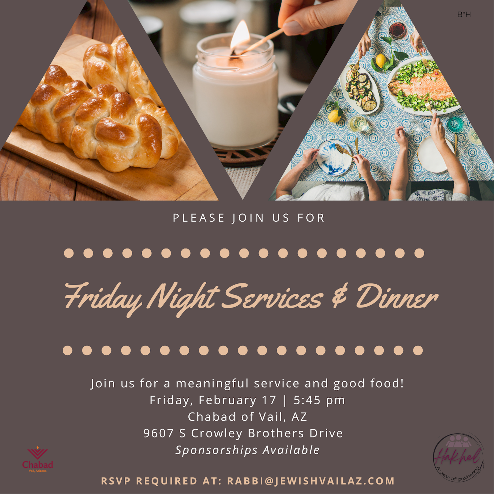 Shabbos - Services & Dinner #1 - Social Media