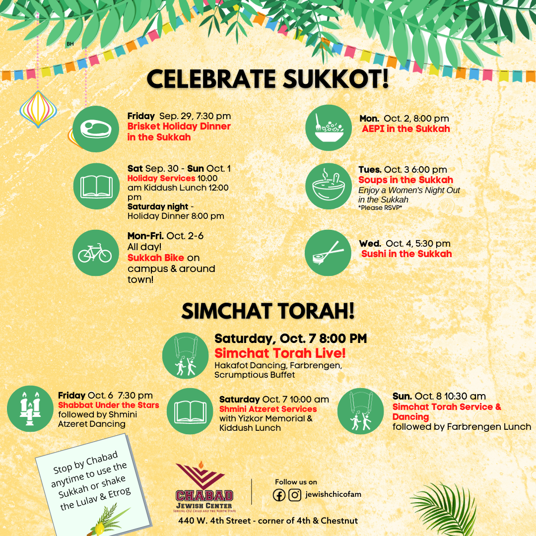 Sukkos - Event Schedule #5 - Social Media