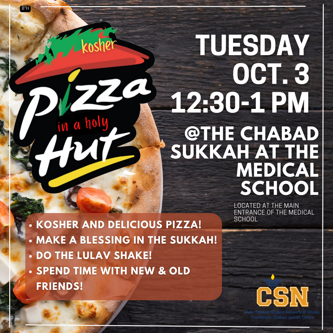 Sukkos - Pizza in the Hut #3 - Social Media