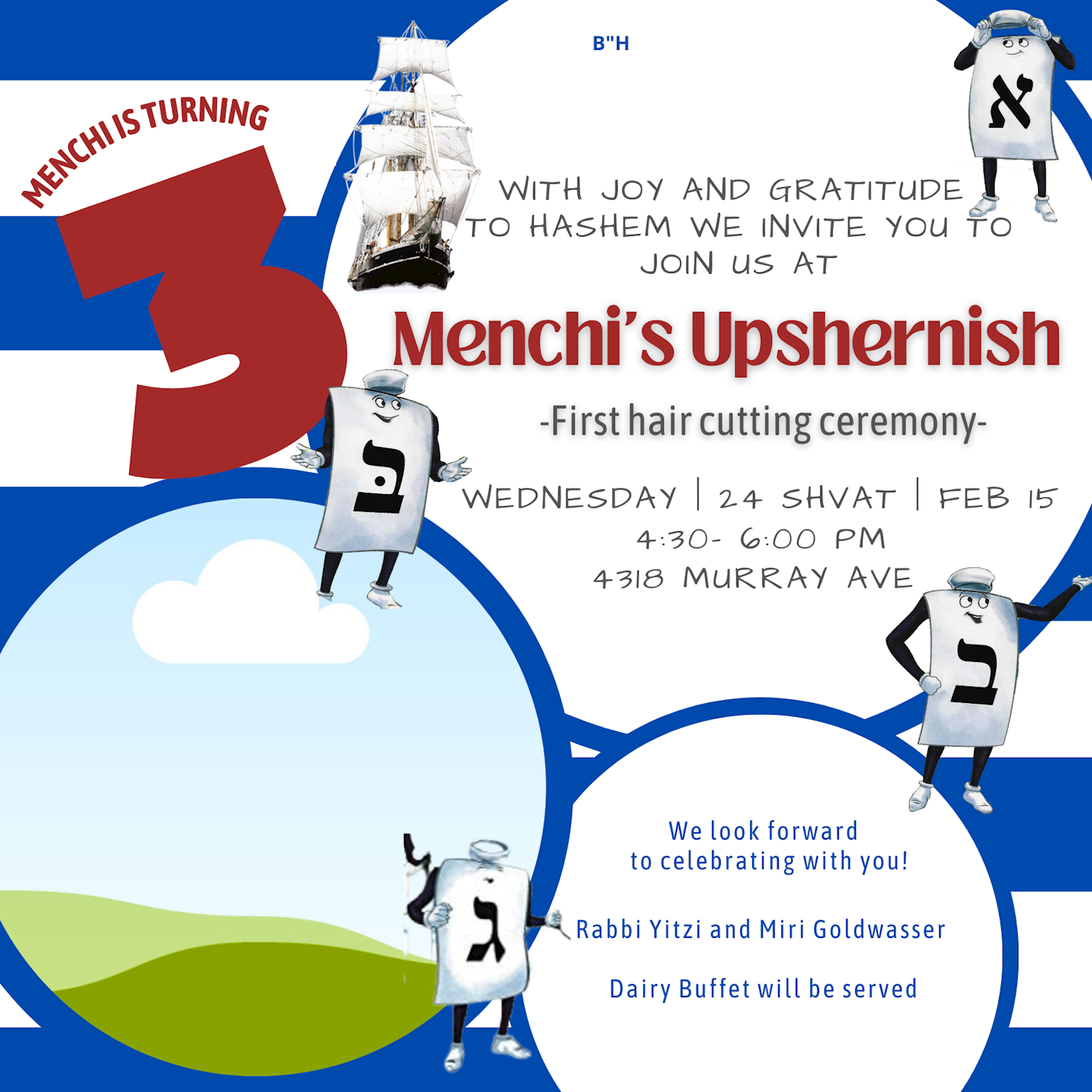 Upsherin - Invitation #3 - Social Media