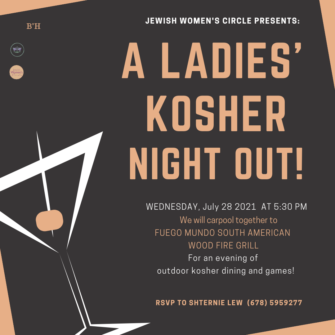 Women's Group - Kosher Night Out #1 - Social Media