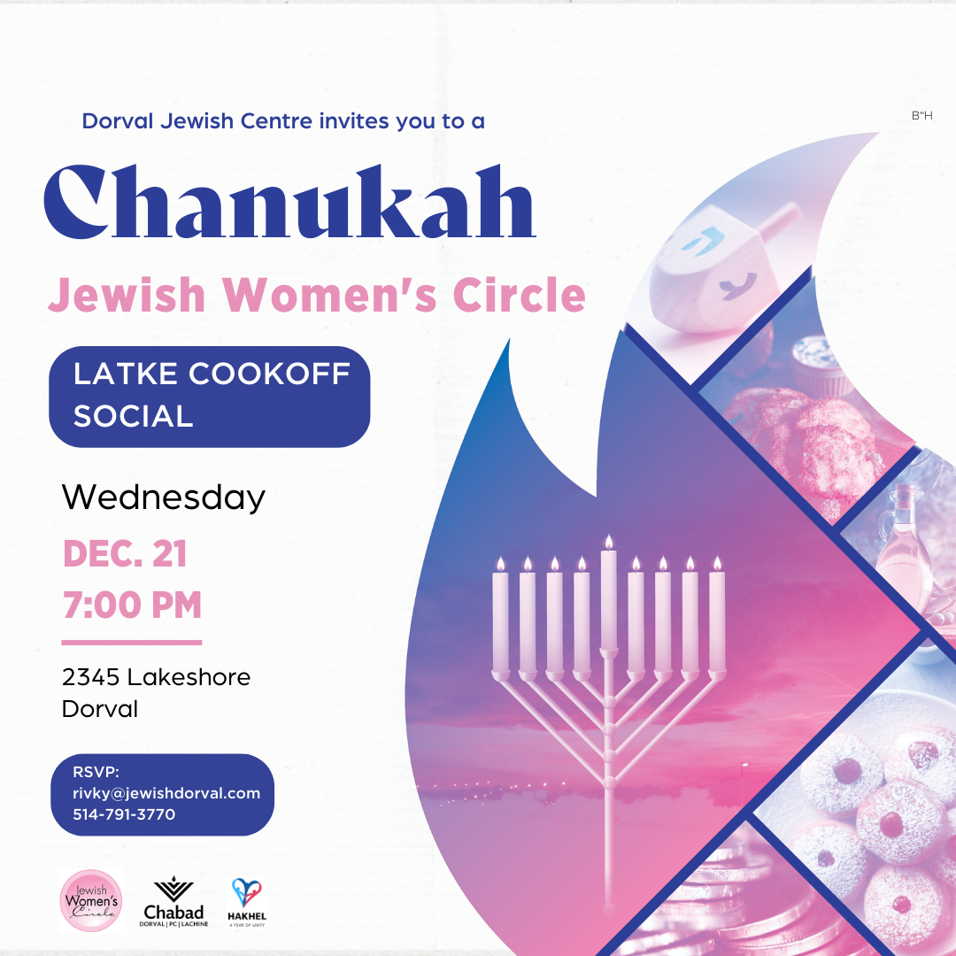 Women's Group - Latke Cookoff #1 - Social Media