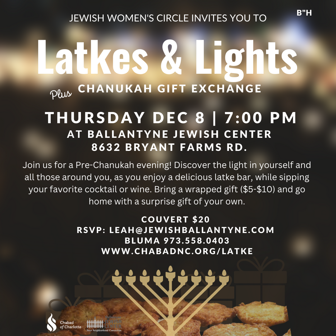 Women's Group - Latkes & Lights #1 - Social Media