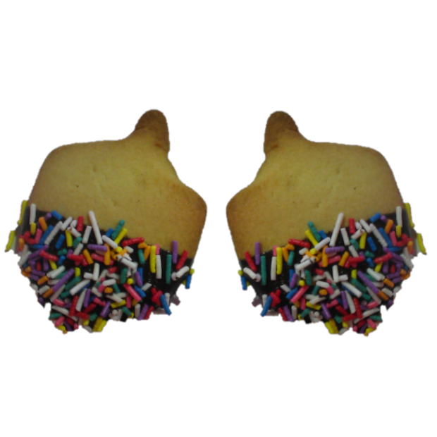 Pollak's Chanukah Cookies - DIPPED - Individually Packed