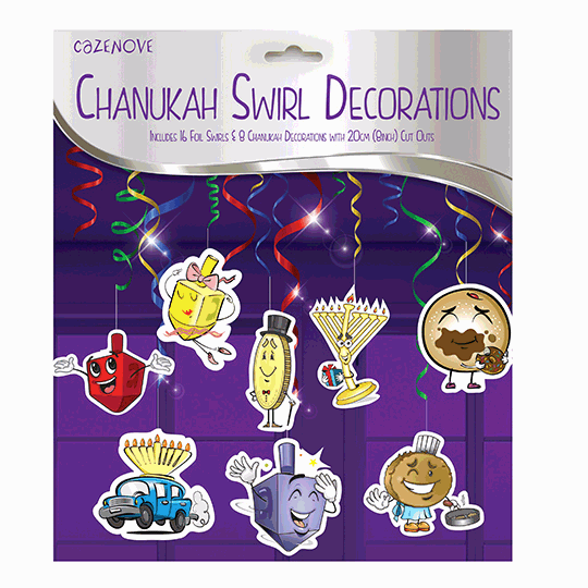 Chanukah Swirl Decorations