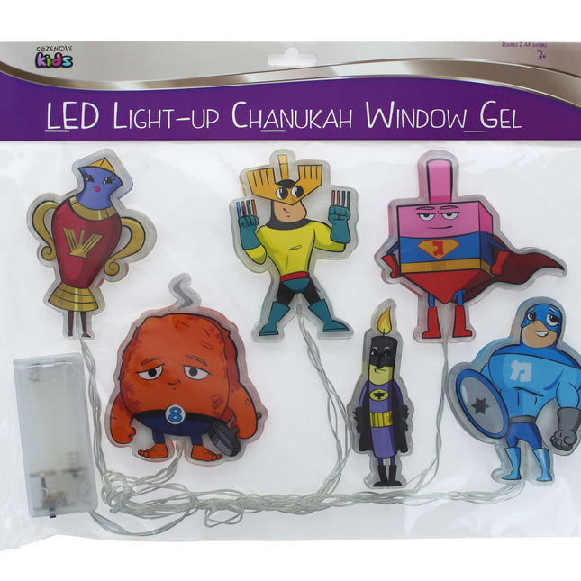Chanukah LED Window Gels