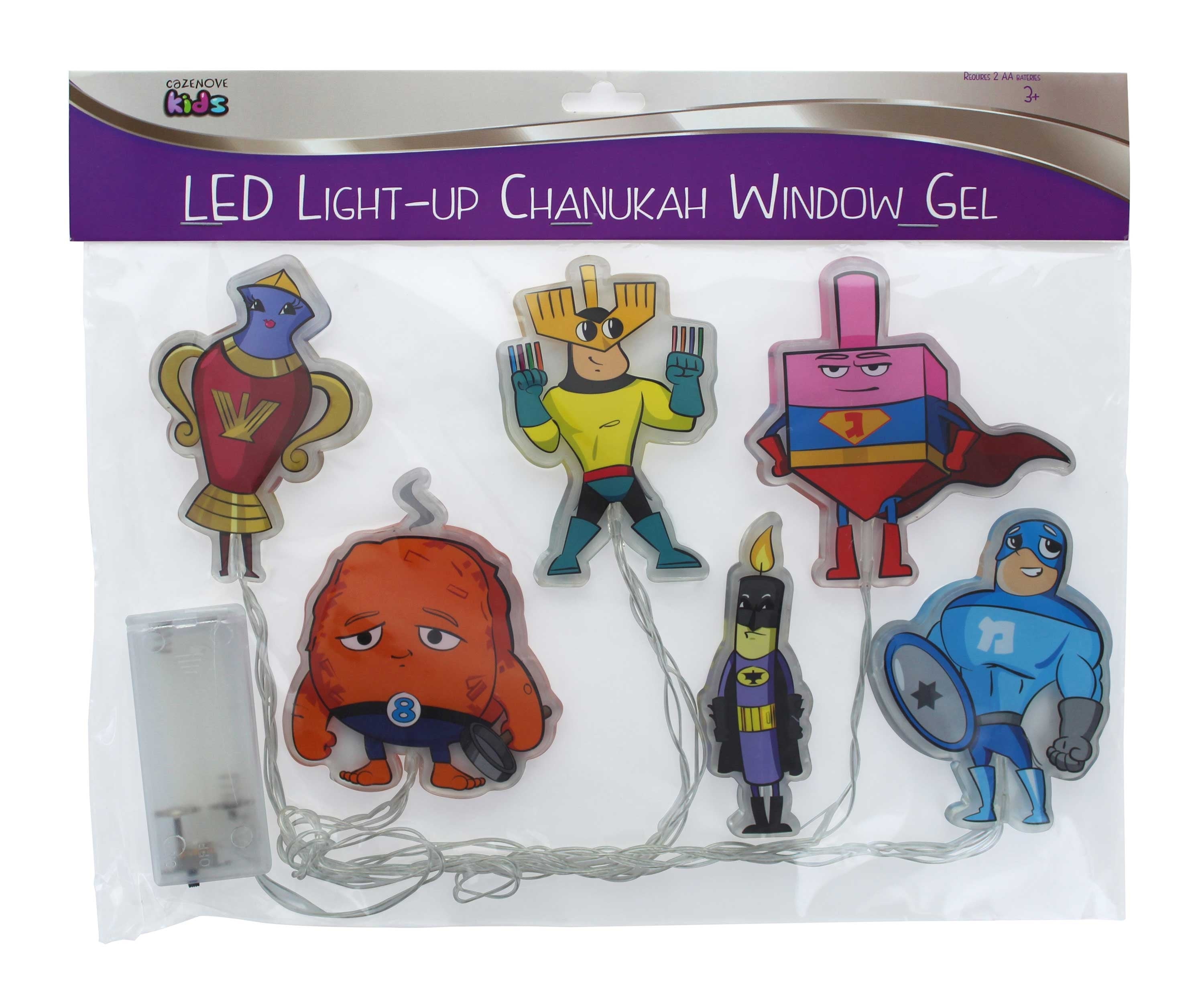 Chanukah LED Window Gels