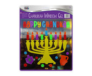 Chanukah Window Gel - Menorah