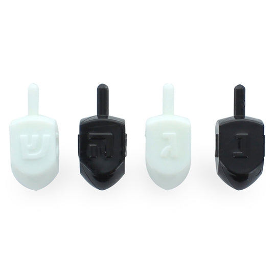 Black & White Gloss Dreidels