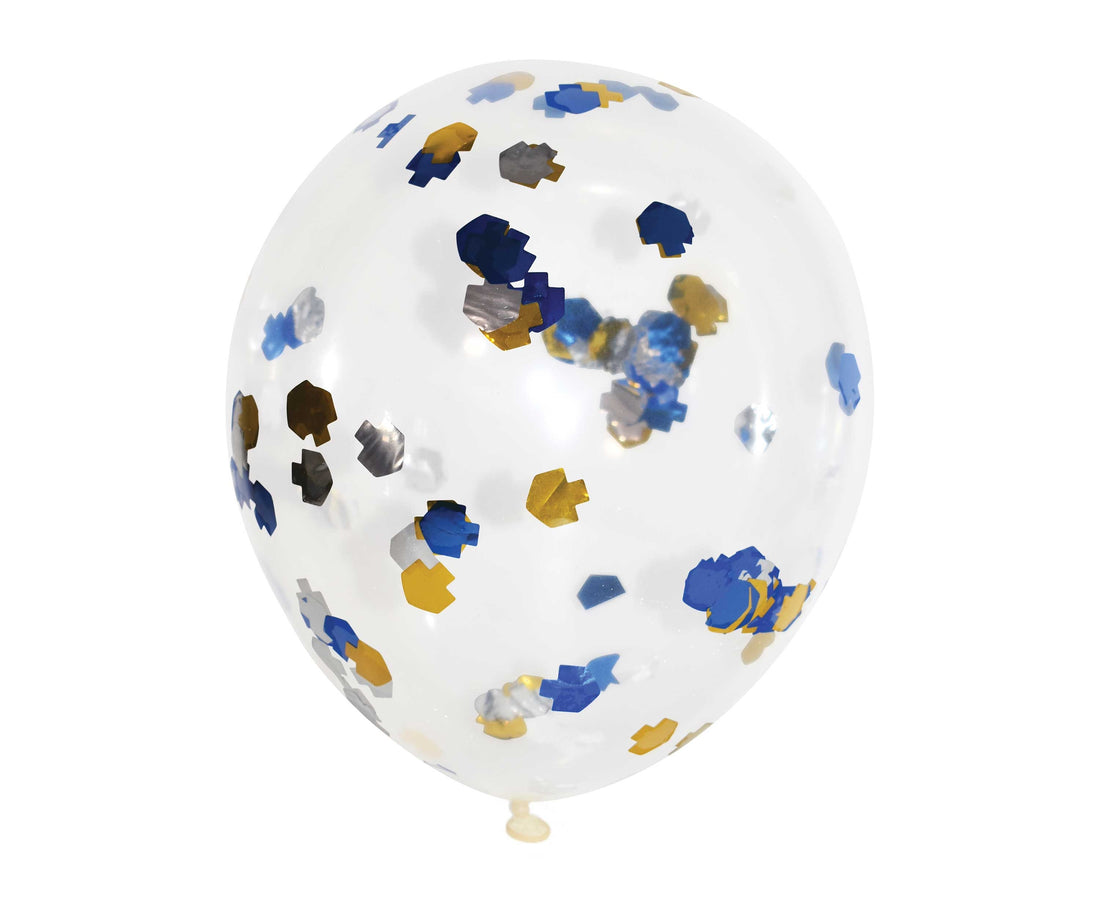 Dreidel Confetti Balloons