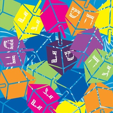 Dreidel - Beverage Napkin
