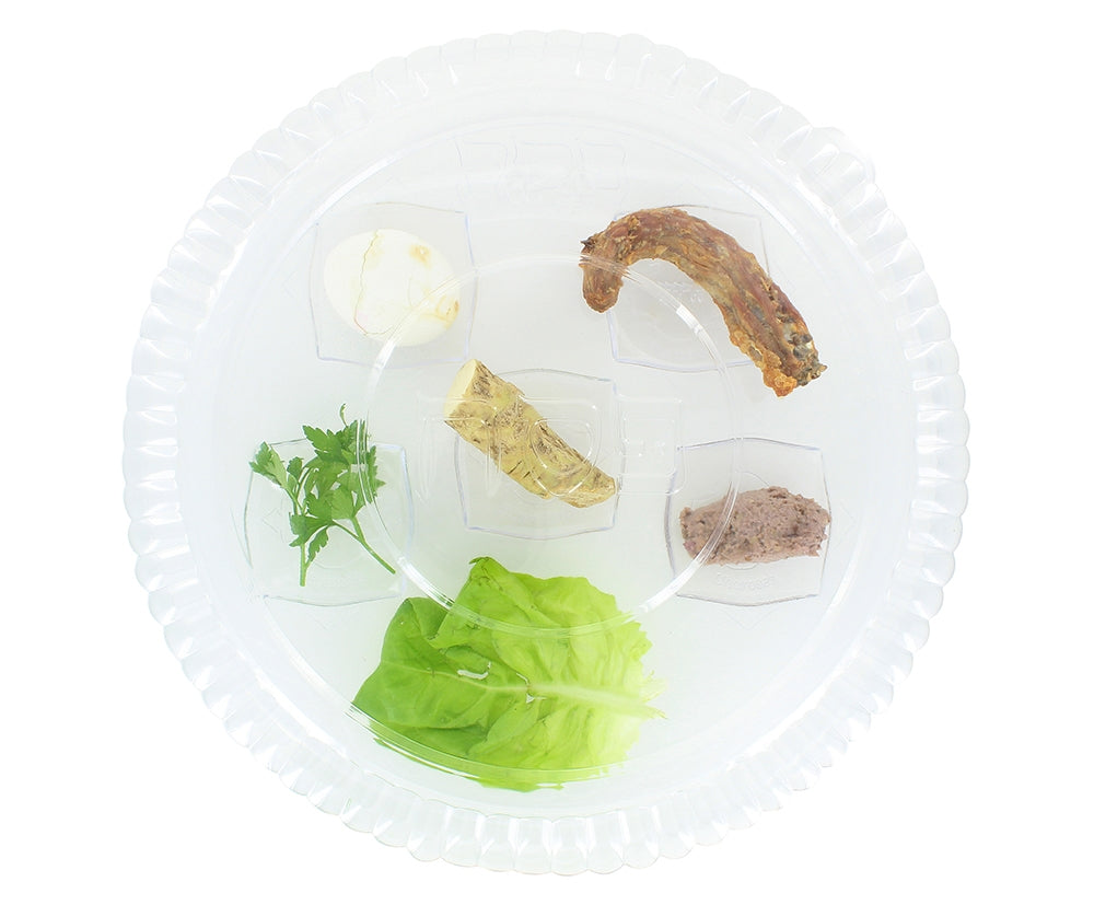 Disposable Deli Lid For Clear Seder Plate - 12 Pack