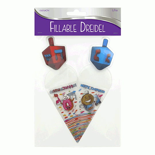 PVC Fillable Dreidels pack