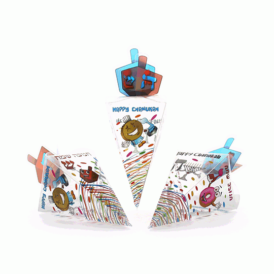 PVC Fillable Dreidels pack