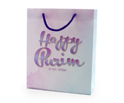 UPVC Purim Gift Bag - 12 PK - Happy Purim Type 3
