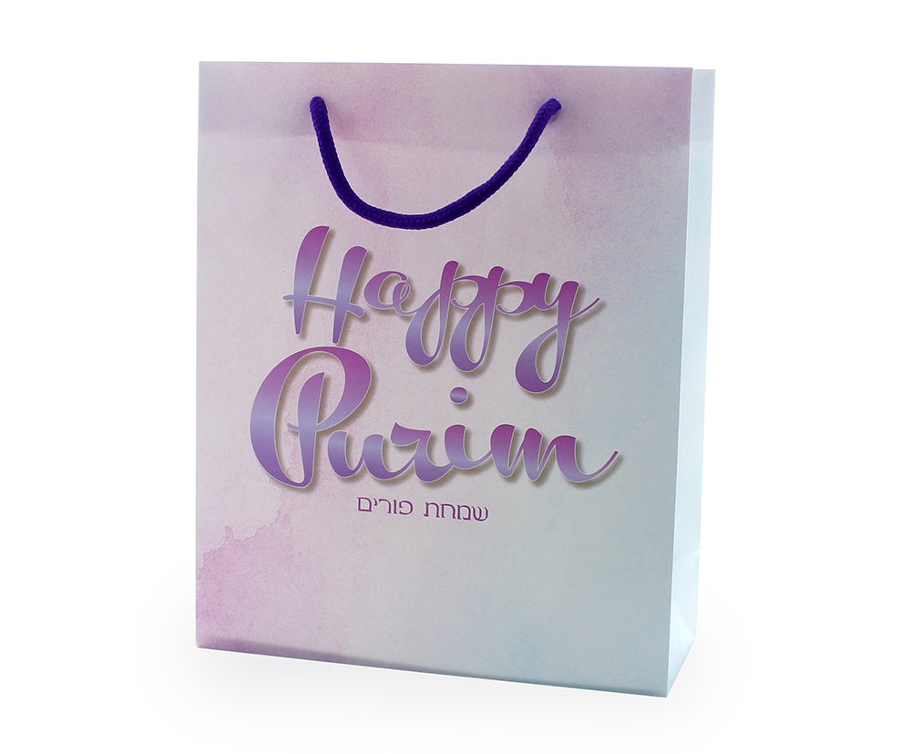 UPVC Purim Gift Bag - 12 PK - Happy Purim Type 3
