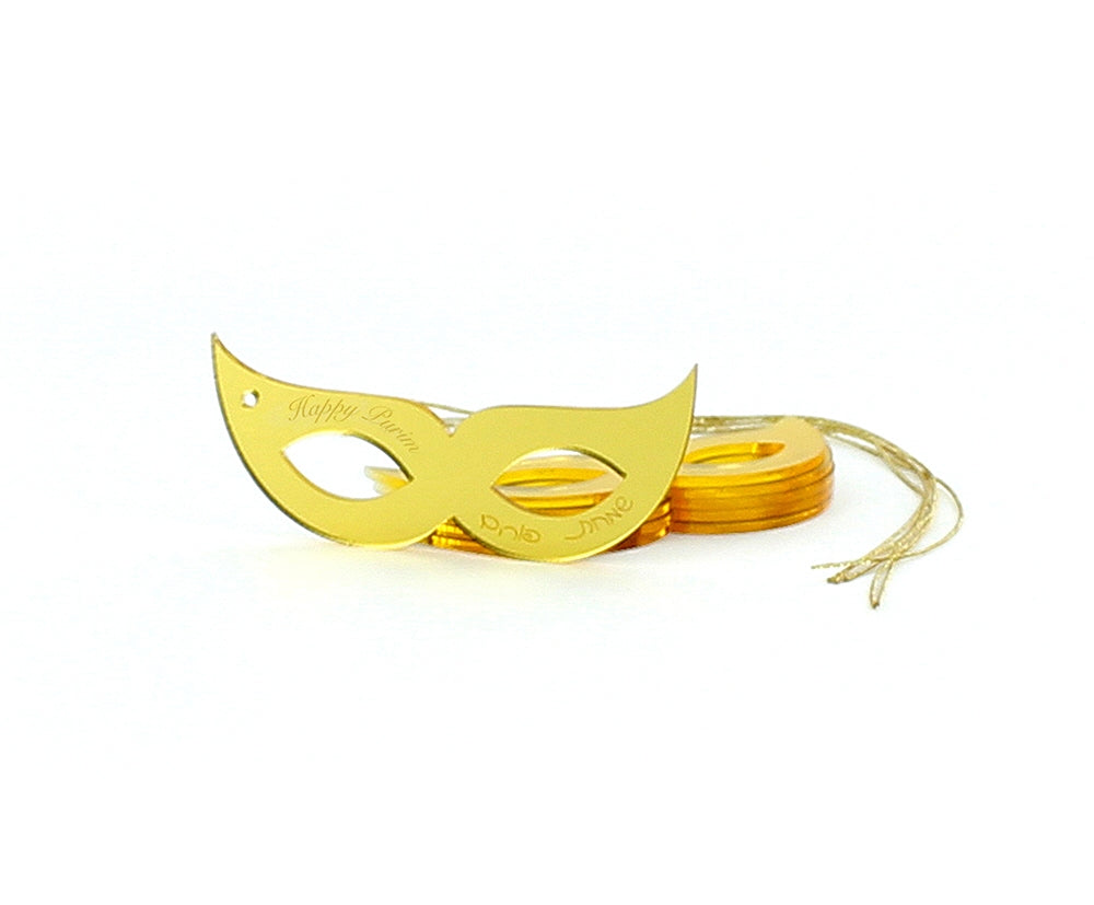 Mask Lucite Gift Tags