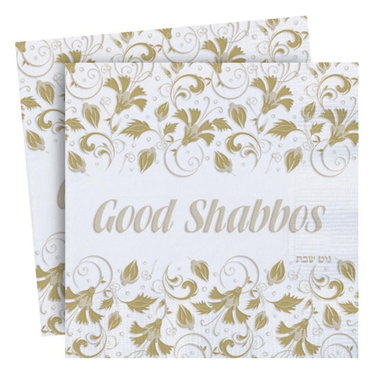 Good Shabbos Napkins - Embossed