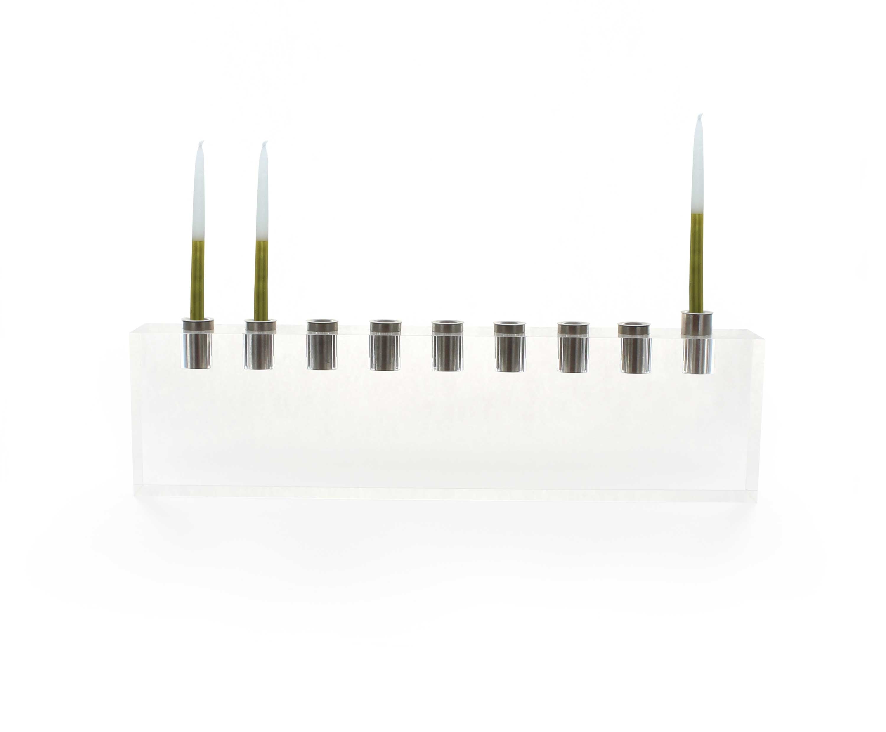 Lucite Menorah